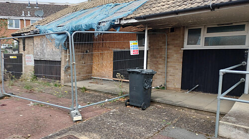 Cottages in Burton Latimer in a state of disrepair