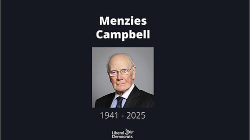 Menzies Campbell / Ming Campbell 1941 - 2025. RIP.