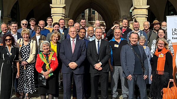 East Midlands Lib Dems with Ed Davey
